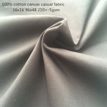 100% cotton canvas casual fabric
